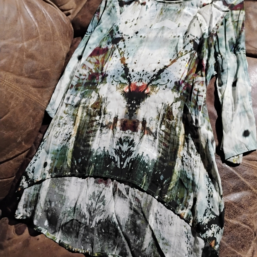 Apny Abstract Print Women's Blouse